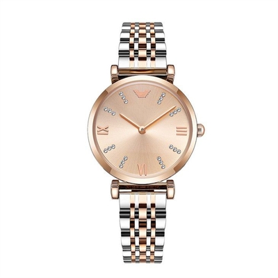 Analoge Edelstahl-Quarz-Uhr 30mm Dia Casual Aesthetic Mirror