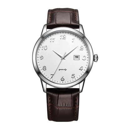 Gurt der Lederband-Chronograph-Armbanduhr-42mm der Skala-220mm