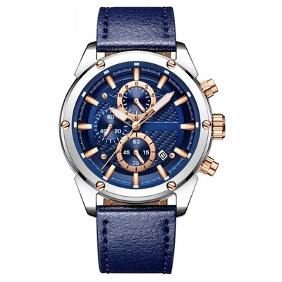 Geschäfts-Kalender-Quarz-Sport passt 38mm Oberflächen-3ATM wasserdicht auf