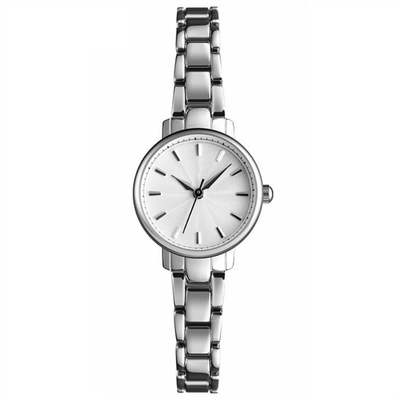 Bügel-Glas-Spiegel Zink-Legierungs-echter Diamond Quartz Watchs 8mm