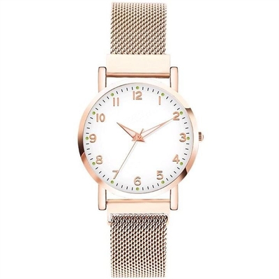 Kasten-Stoß-Krone Milan Magnetic Strap Women Quartz-Uhr-29mm