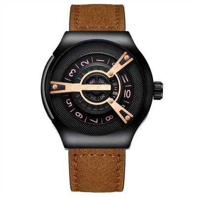 Wasserdichter der Legierungs-3BAR Kasten Quarz-Armbanduhr-Mineral-des Glas-13mm