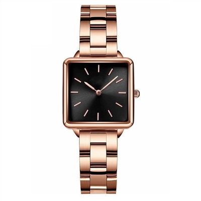 34mm Dia Women Quartz Wrist Watch wasserdichter 16mm Bügel-Legierungs-Kasten
