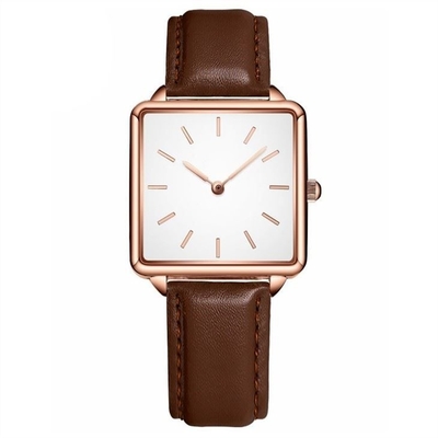 34mm Dia Women Quartz Wrist Watch wasserdichter 16mm Bügel-Legierungs-Kasten