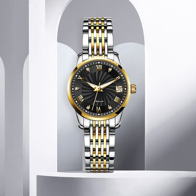 Diamond Waterproof Woman Modern Sophisticate-Uhr-mechanisches Geschäft