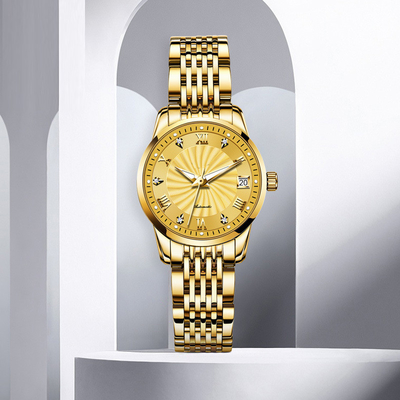 Diamond Waterproof Woman Modern Sophisticate-Uhr-mechanisches Geschäft