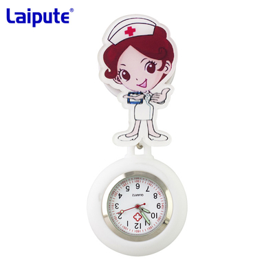 Einziehbare Taschenuhr Digital pflegt Clip auf Taschenuhr-Quarzwerk