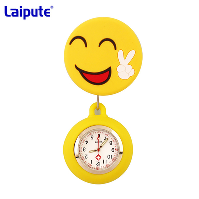 Einziehbare Taschenuhr Digital pflegt Clip auf Taschenuhr-Quarzwerk