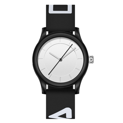 Zufällige Stärke-Acrylspiegel der Silikon-Bügel-Uhr-Sport-Armbanduhr-10mm