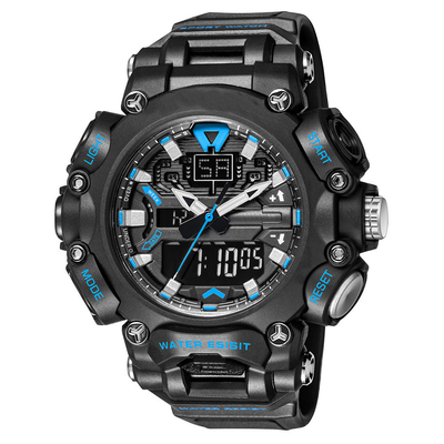 Acrylspiegel-Digital-Sport passt 50 Meter auf, Chronograph-Armbanduhr zu imprägniern
