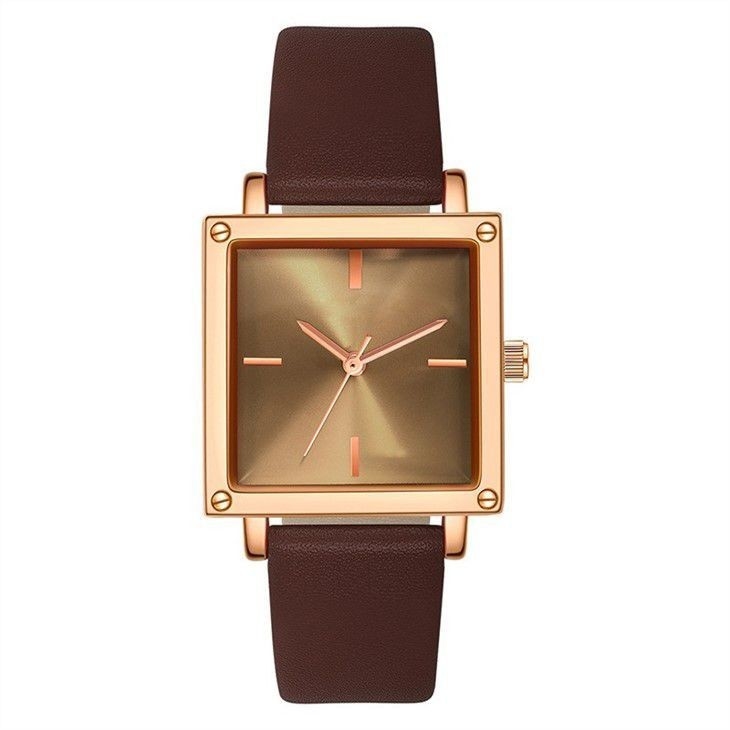 Lederne/Skala-Skala Mesh Strap Women Quartz Wrist-Uhr-30M Life Waterproof Square nicht