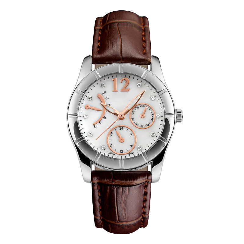 Kundengebundene Service-Edelstahl-Quarz-Armbanduhr-Schnallen-Verschluss-Art wasserdicht