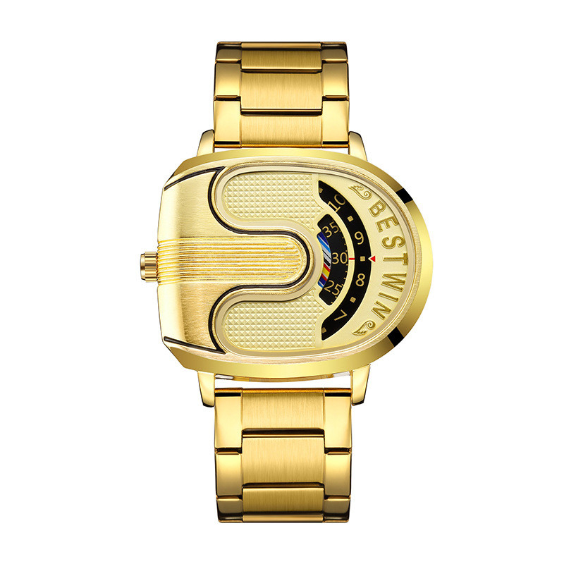 Farben Dial Edelstahluhr mit Quarz-Bewegungstechnologie