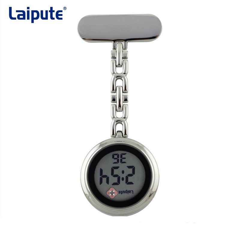 Organische Glaskrankenschwestern befestigen auf Taschenuhr, pflegt Digital-Taschenuhr 9.5mm dick