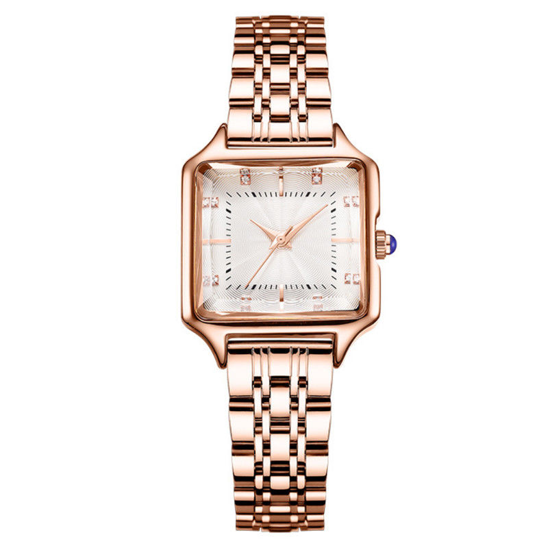 Gewundene Kronen-Weinlese Diamond Quartz Watch 3ATM imprägniern