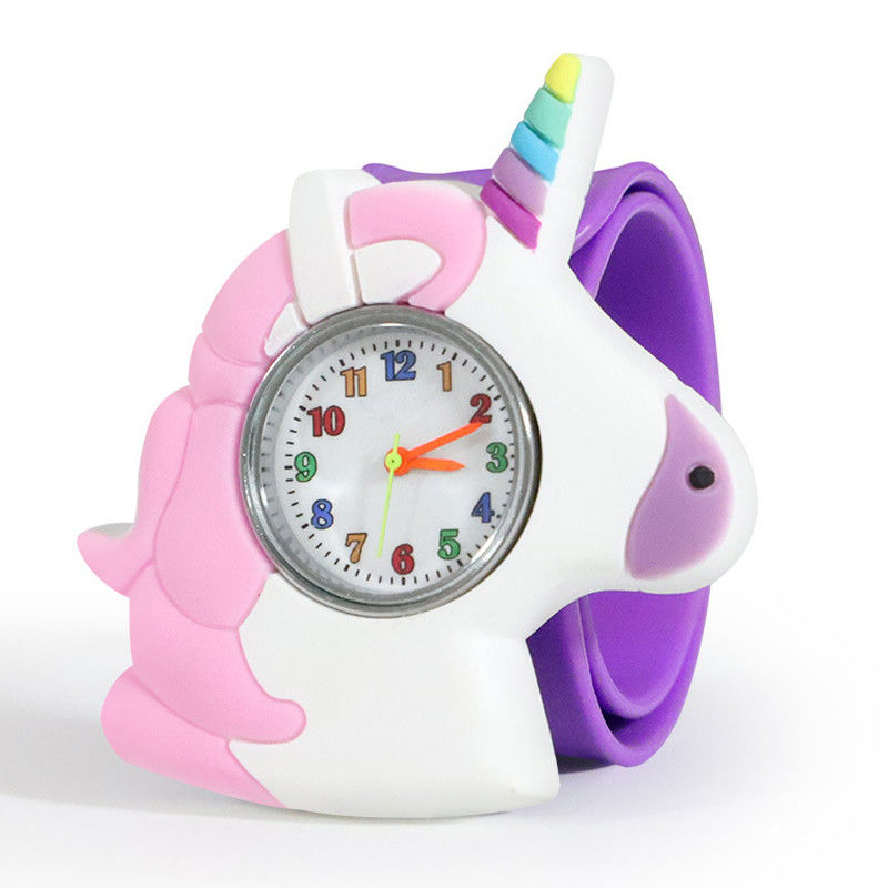 Wasserdichtes Arcylic Material Unicorn Quartz Kids Watchs 0.6cm Stärke-3ATM