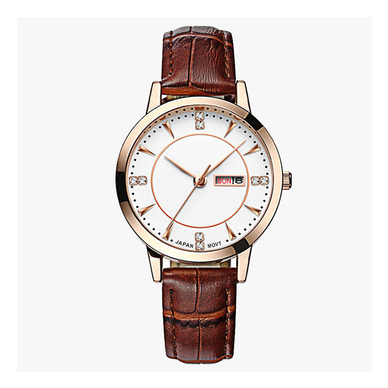 ODM-Quarz-Batterie-Armbanduhren, Mehrfarbenedelstahl-Uhr wasserdicht